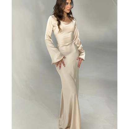 Rosemonde - Robe De Soirée Élégante À Manches Longues