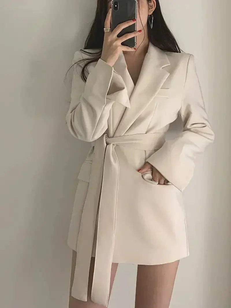 Christine - Robe Blazer Noire - Élégante Et Professionnelle