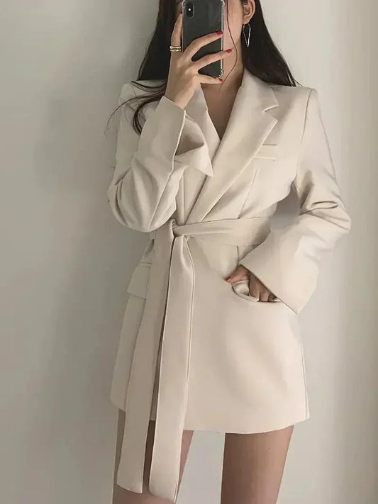 Christine - Robe Blazer Noire - Élégante Et Professionnelle