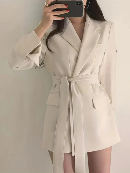 Christine - Robe Blazer Noire - Élégante Et Professionnelle