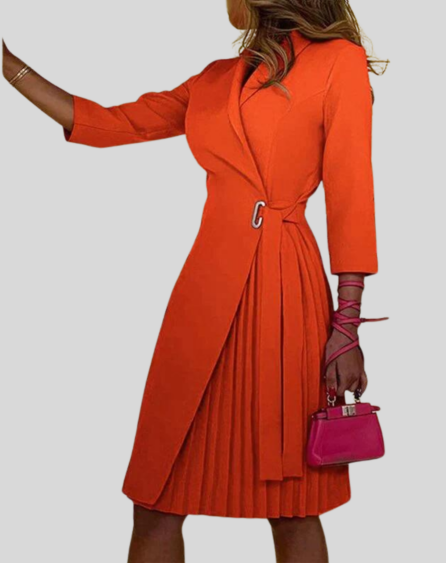 Aurélie - Robe Blazer Élégante - Longueur Au Genou Et Style