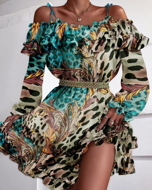 Raymonde - Mini robe léopard
