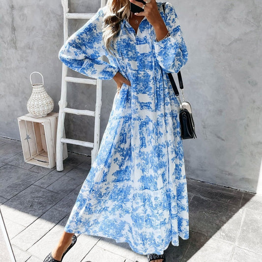 Solara - Robe Maxi Manches Longues