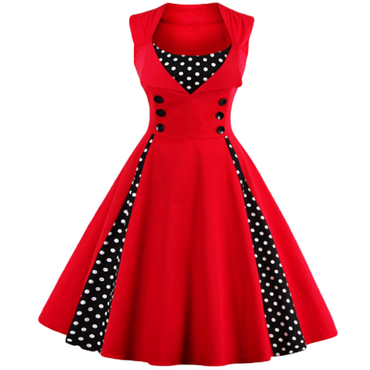 Chérie - Robe vintage flatteuse