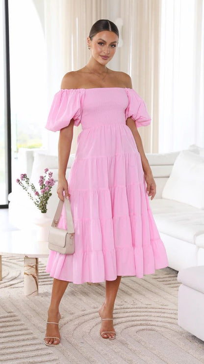 Berthe - Robe D'Été À Épaules Nues