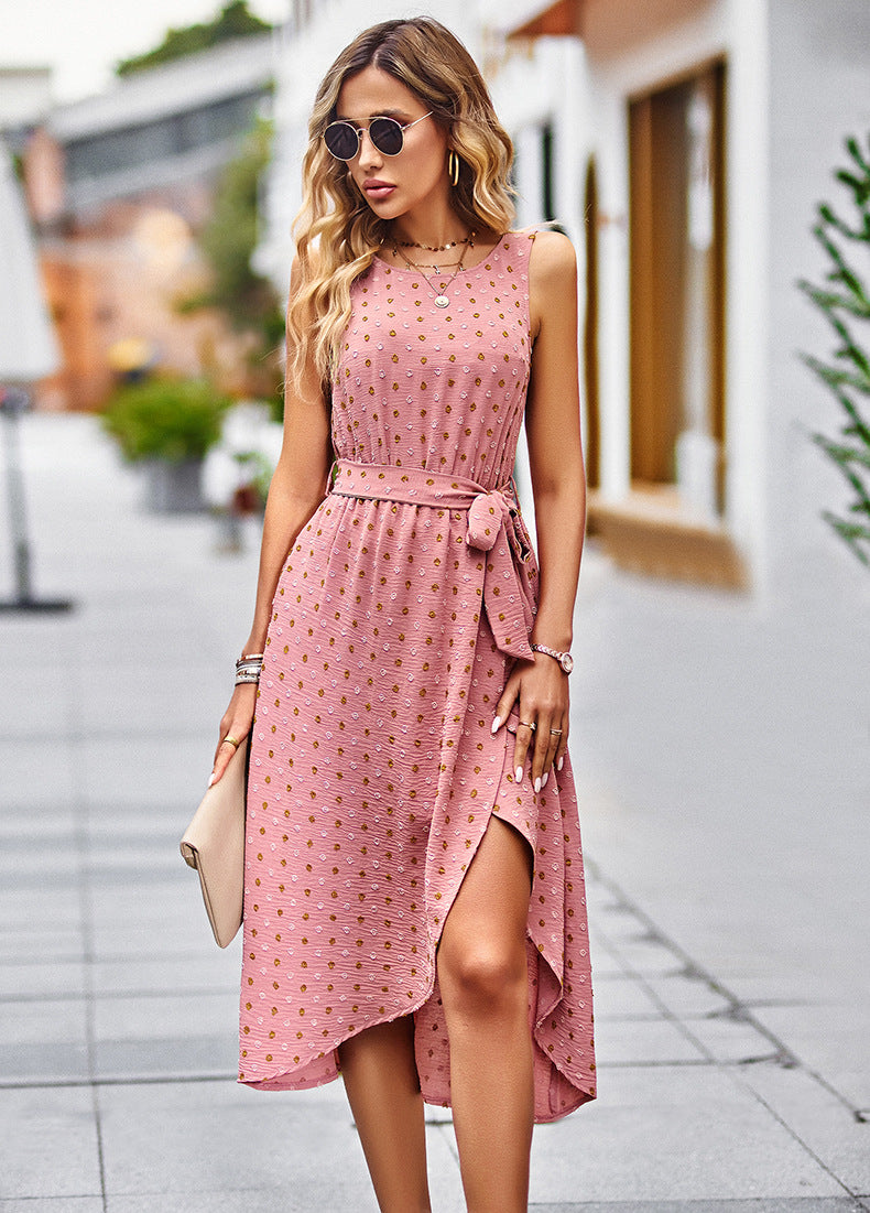 Chantal - Robe midi à pois