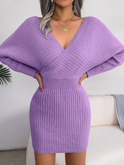 Maelis - Robe Enveloppante Tricotée