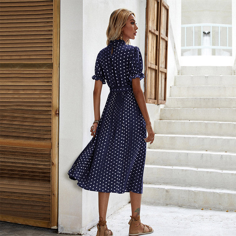 Rosaline - Robe Midi À Pois
