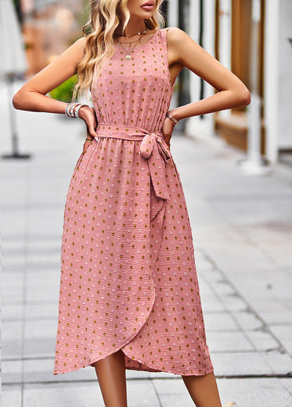 Chantal - Robe midi à pois