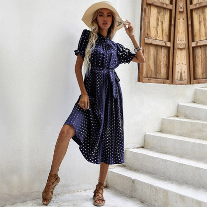 Rosaline - Robe Midi À Pois