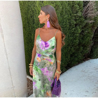 Faustine - Robe Longue Colorée Et Sexy