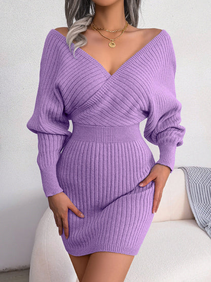 Maelis - Robe Enveloppante Tricotée