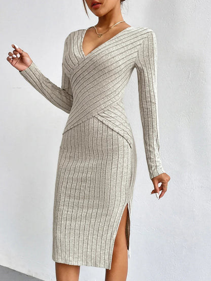 Cassilda - Robe Midi Côtelée
