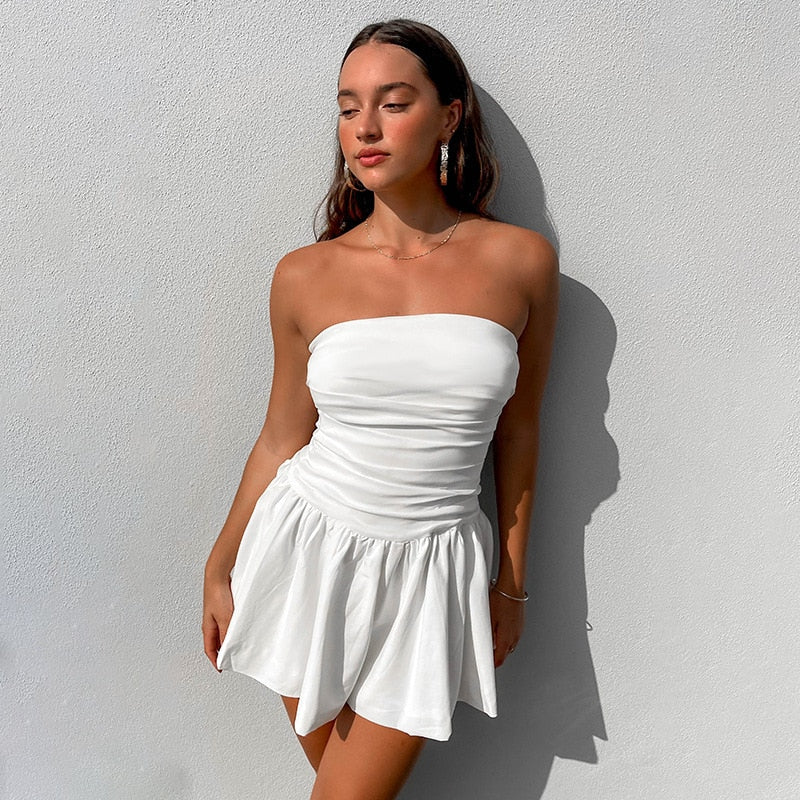 Syviane - Robe Mini Sans Manches