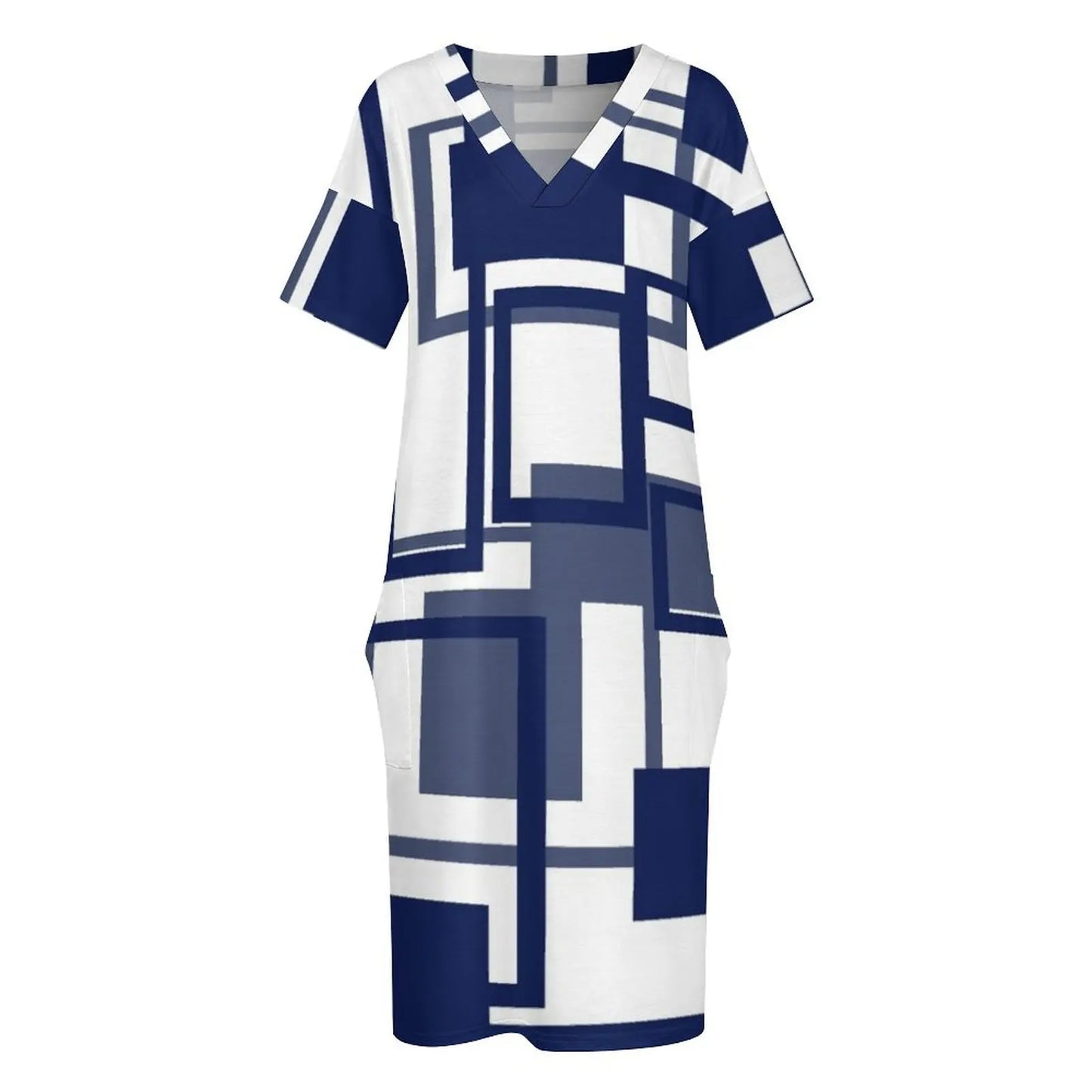 Patricia - Robe ample à motif géométrique