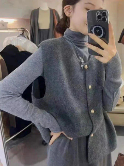 Annika - Gilet Élégant Avec Boutons