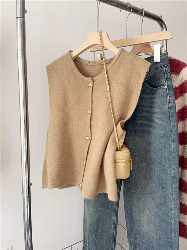Annika - Gilet Élégant Avec Boutons