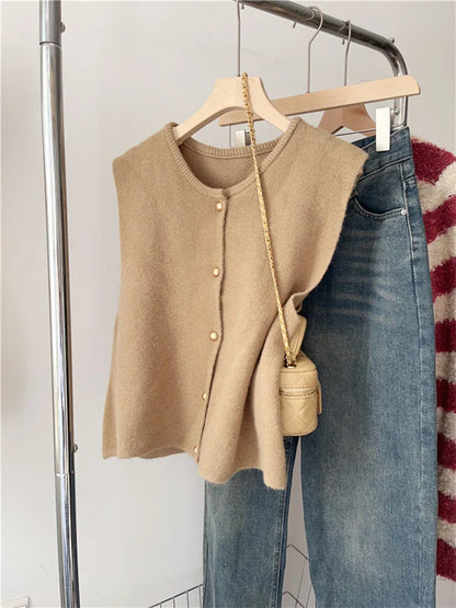 Annika - Gilet Élégant Avec Boutons