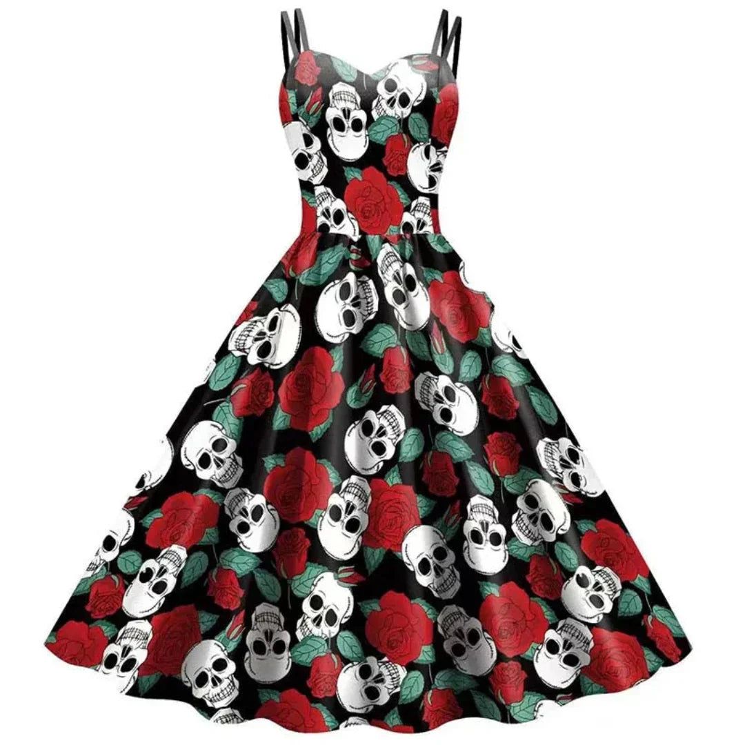 Laïs - Vintage A-Ligne Robe Gothique