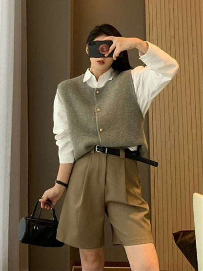 Annika - Gilet Élégant Avec Boutons