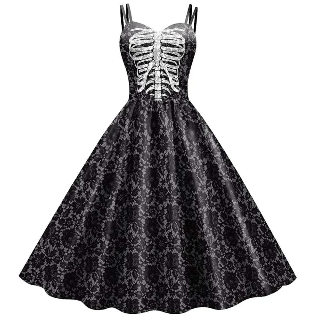 Laïs - Vintage A-Ligne Robe Gothique