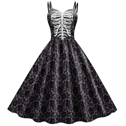 Laïs - Vintage A-Ligne Robe Gothique