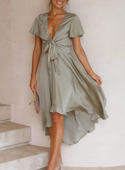 Stephanie - Maxi-Robe Fluide Avec Un Look Raffiné Et Chic