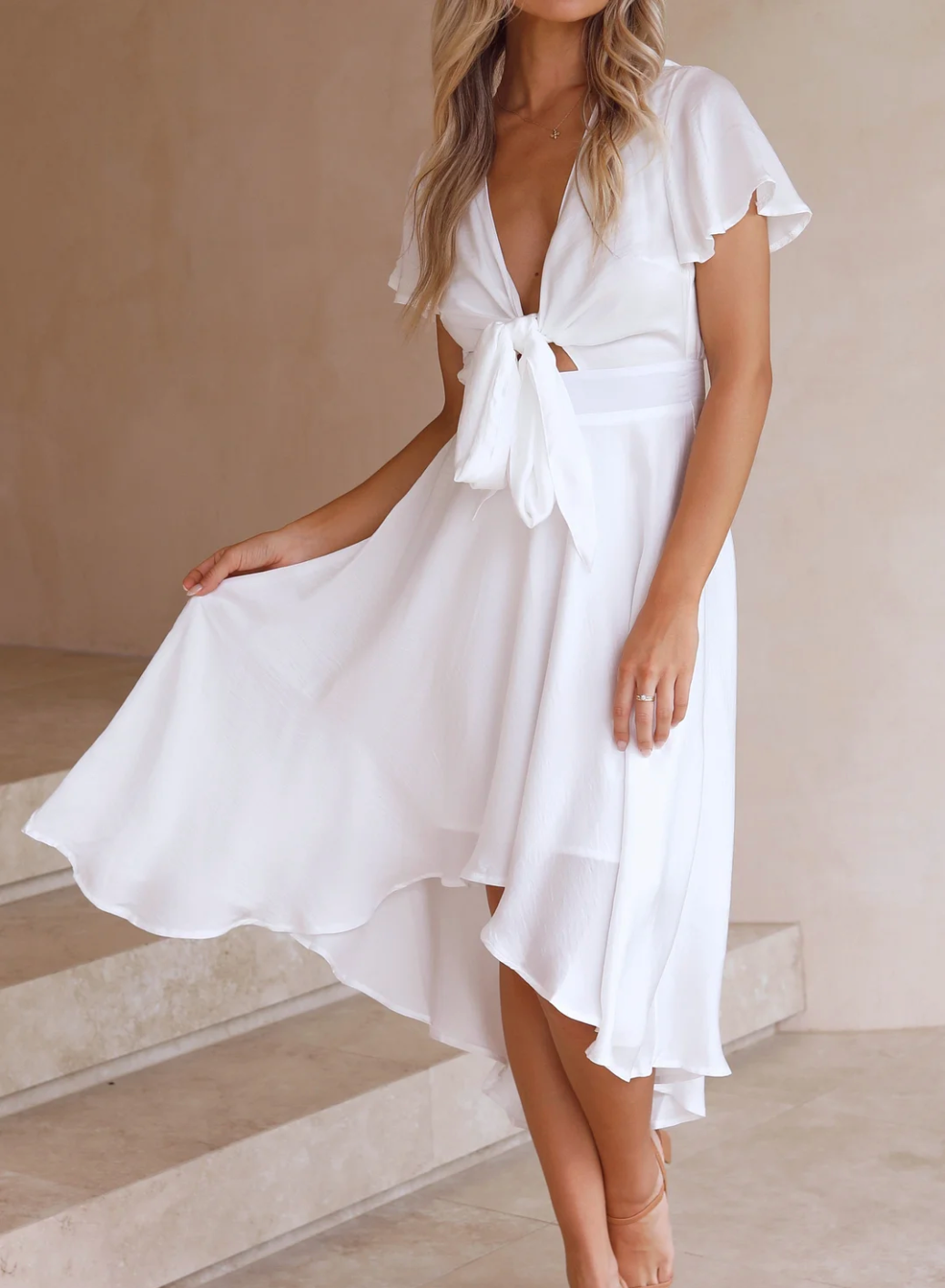 Stephanie - Maxi-Robe Fluide Avec Un Look Raffiné Et Chic