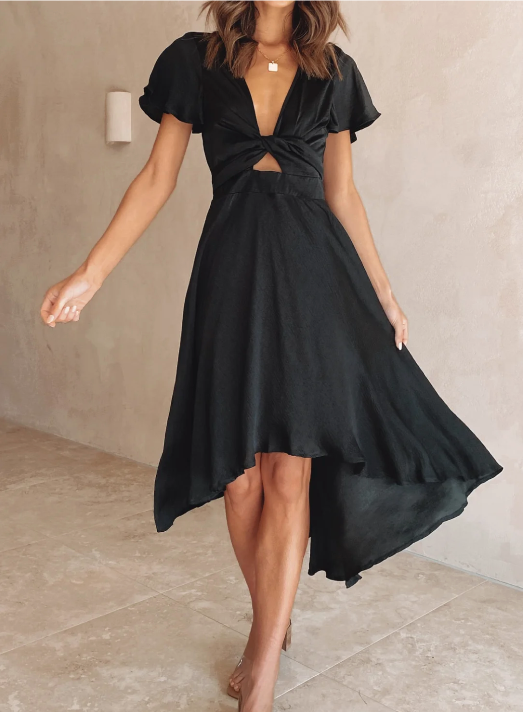 Stephanie - Maxi-Robe Fluide Avec Un Look Raffiné Et Chic