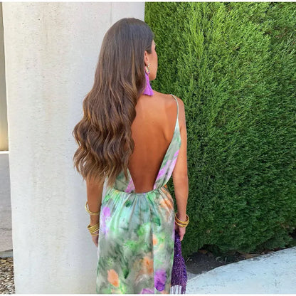 Faustine - Robe Longue Colorée Et Sexy