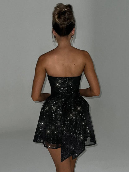 Roxane - Strapless Mini-Jurk Met Pailletten