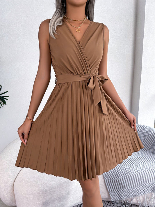 Élodie - Robe Mini Plissée
