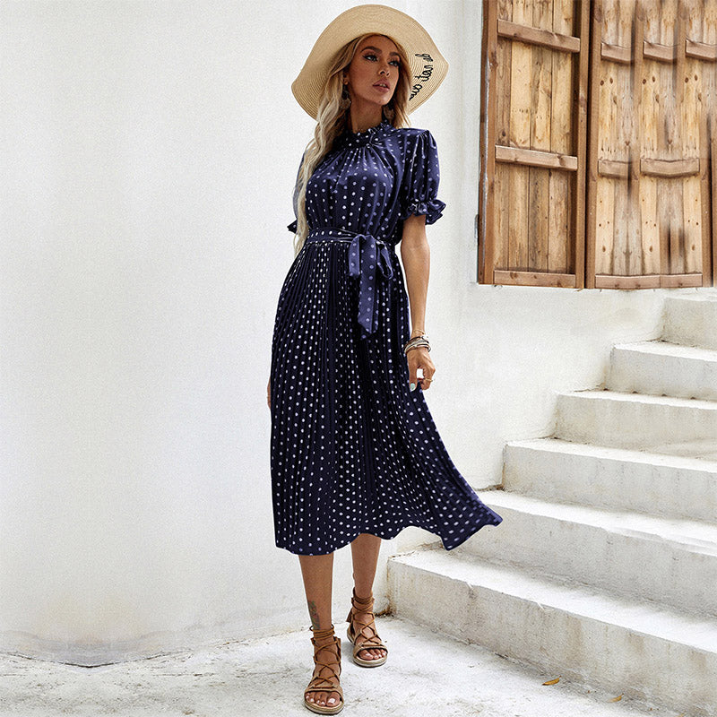 Rosaline - Robe Midi À Pois