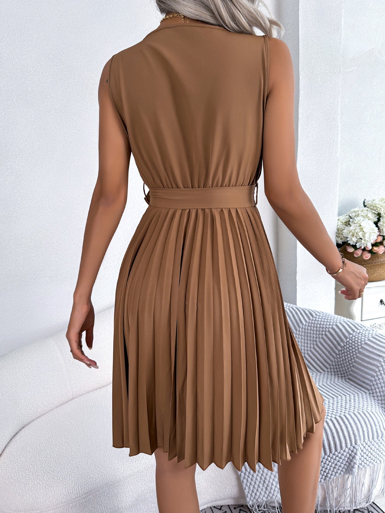 Élodie - Robe Mini Plissée