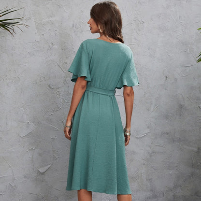 Amelia - Robe portefeuille midi