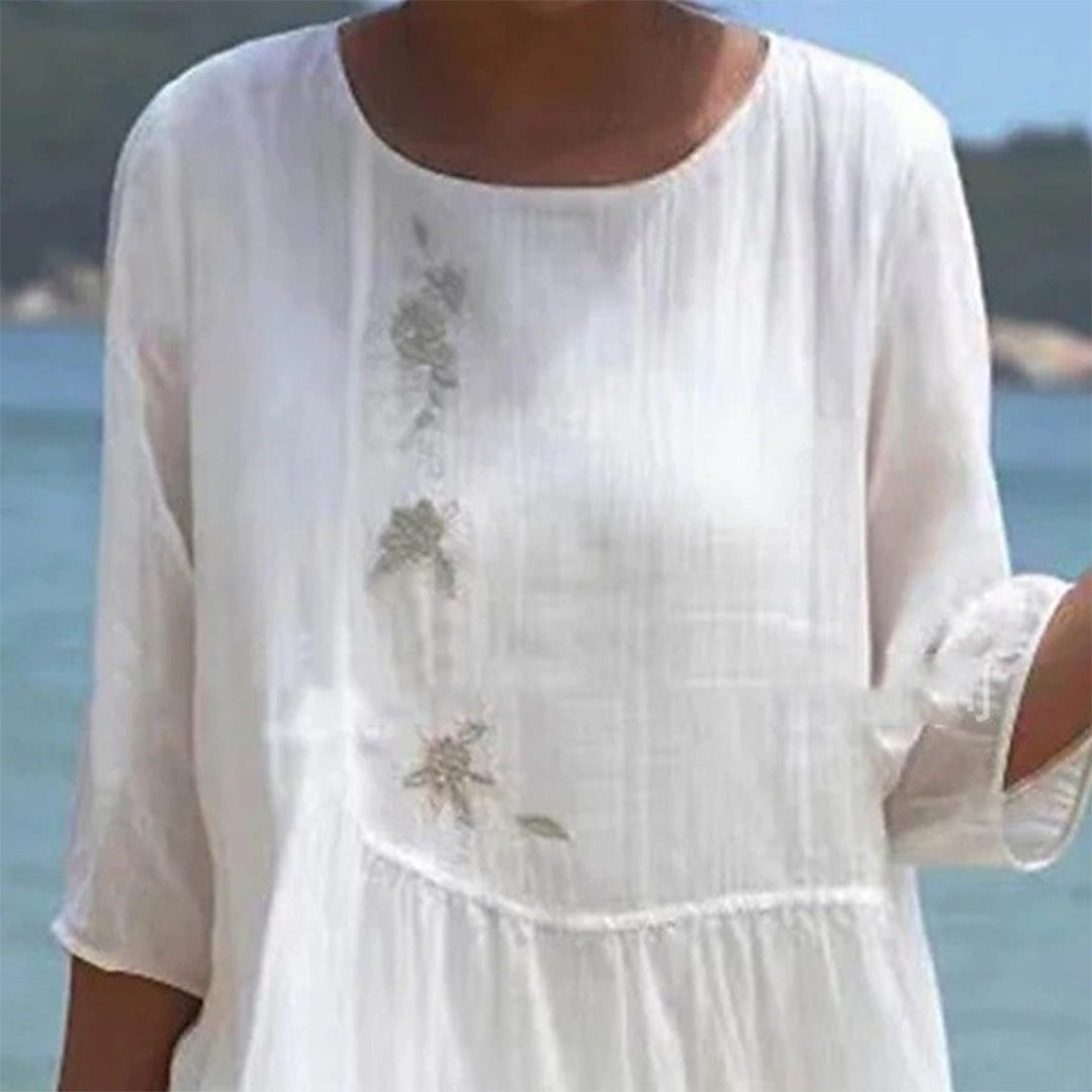 Émilie - Robe d'été blanche