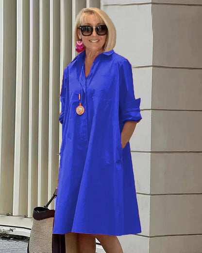 Léa - Robe Chemise Chic Et Élégante