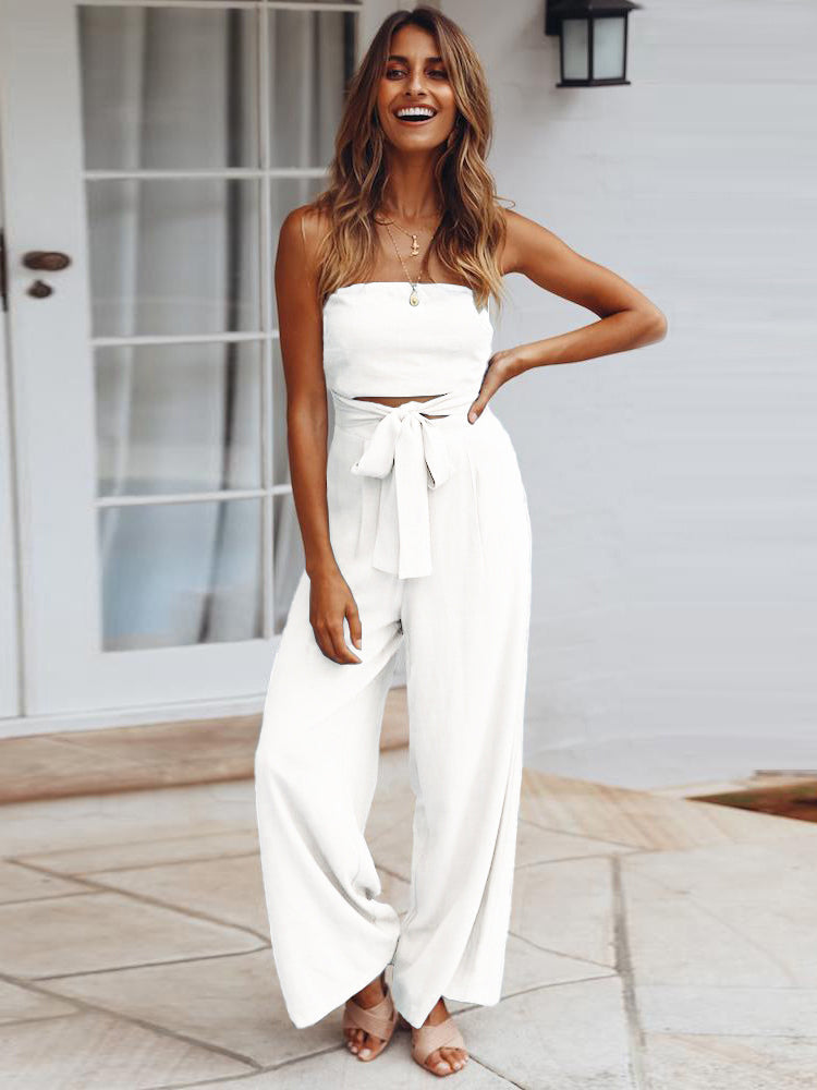 Callia - Élégante Combinaison Avec Pantalons Amples