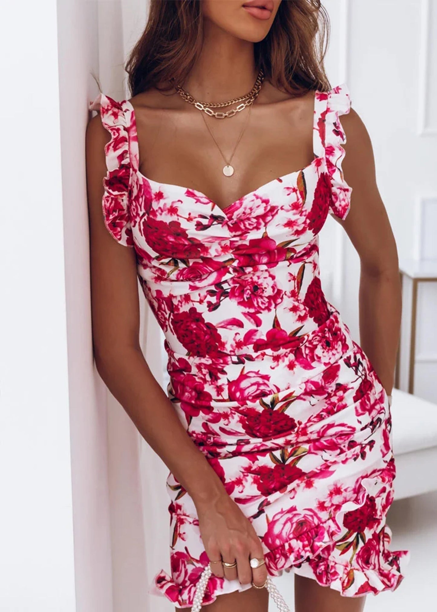 Janelle - Robe Mini Fleurs