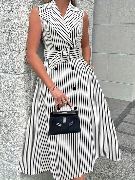 Gaëlle - Robe Trench Rayée