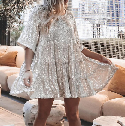 Cécile - Robe Mini Paillettes