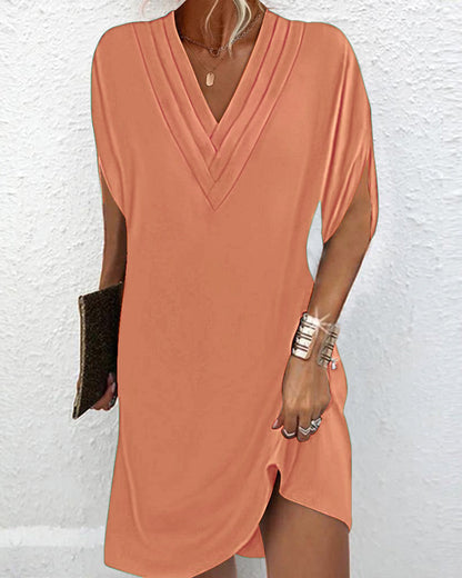 Sylvie - Robe Élégante À Manches Fendues