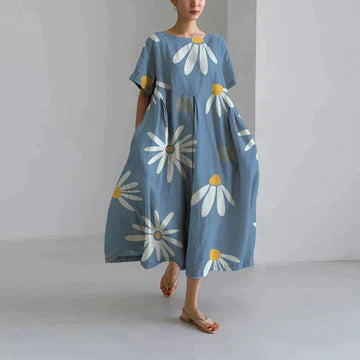 Mazarine - Robe Décontractée Et Élégante À Imprimé Flora
