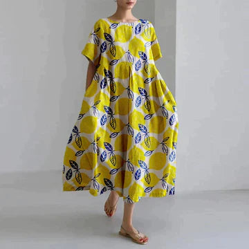 Mazarine - Robe Décontractée Et Élégante À Imprimé Flora