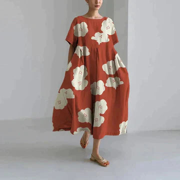 Mazarine - Robe Décontractée Et Élégante À Imprimé Flora